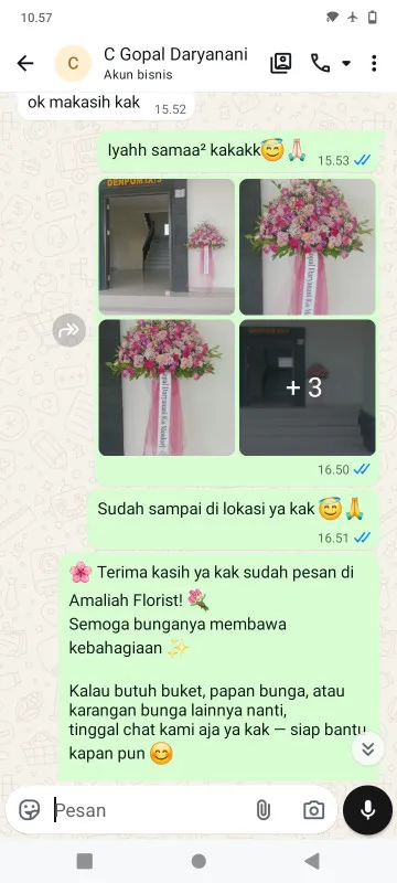 Pengiriman Karangan Bunga Pantai Mutiara